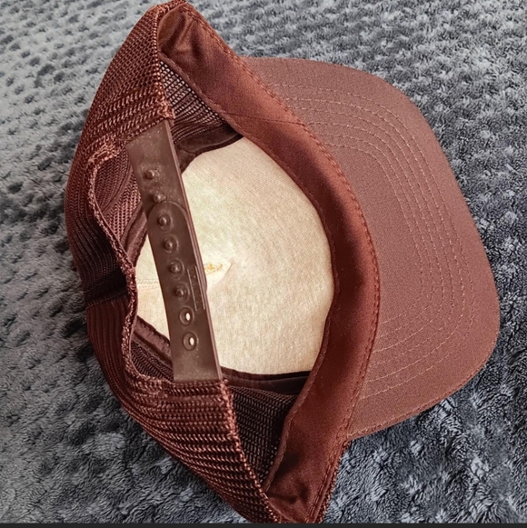 Vintage 90s Foam Mesh Trucker Snap Back Hat Cap Medford Oklahoma Mechanic Truck - Picture 3 of 8